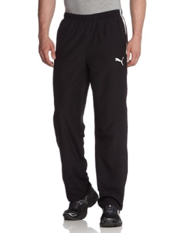 PUMA Herren Hose Spirit Woven Pants, Black/White, L, 653637 03 - 1
