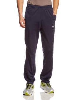 PUMA Herren Hose Tricot Pants, New Navy/White, L, 653974 06 - 1